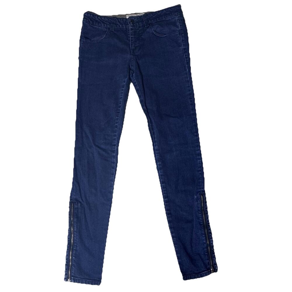 Stella McCartney Womens Denim Zipper Leg Jeans 29 X 28.5 Italy Designer
